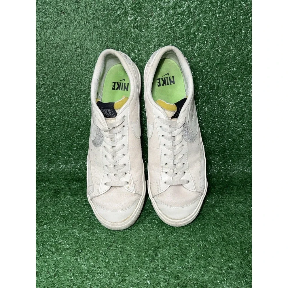 Nike‎ Blazer 77 Premium Low Halloween Men Size 10.5 White Skate Shoes Sneakers